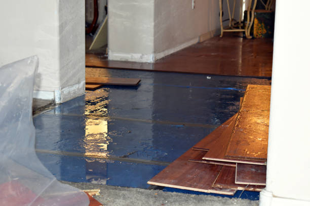 Professional Sewage Cleanup technician working in Durham, NH